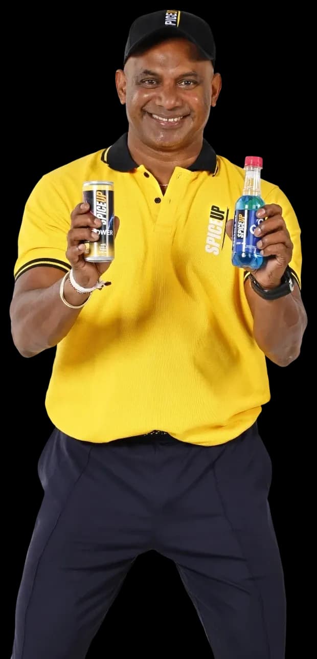 Brand ambassador holding SPICEUP Power and GO