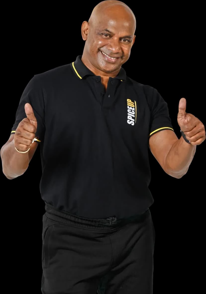 Brand ambassador holding a can of SPICEUP